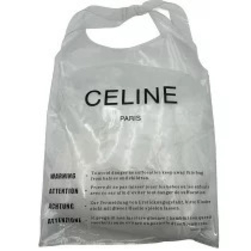 Celine clear vinyl tote bag